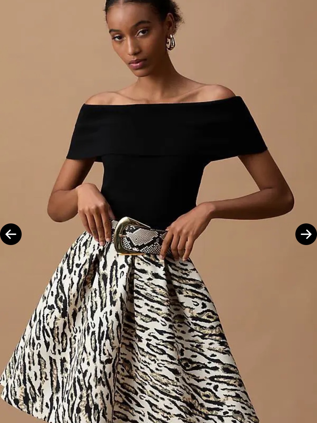 Theo The Label Tyche Jacquard Short Pleated Skirt